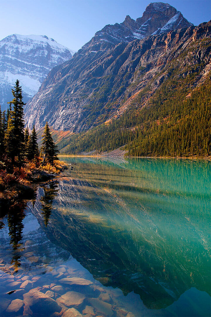 Town Of Jasper Canadian Rockies Mountains Poster Wall Art Print Home Wall Decor - xonomax