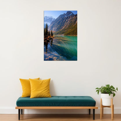 Town Of Jasper Canadian Rockies Mountains Poster Wall Art Print Home Wall Decor - xonomax