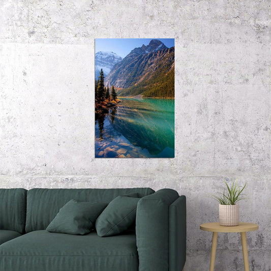 Town Of Jasper Canadian Rockies Mountains Poster Wall Art Print Home Wall Decor - xonomax