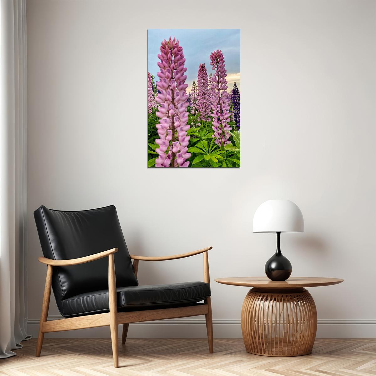 Lupine Leaf Cluster Garden Nature Poster Wall Art Print Home Wall Decor - xonomax