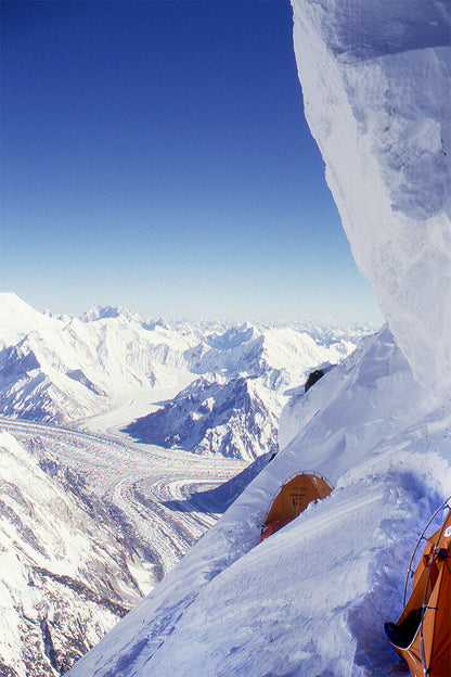 Snowy K2 Expedition In Winter Under The Sky Poster Wall Art Print Home Wall Decor - xonomax