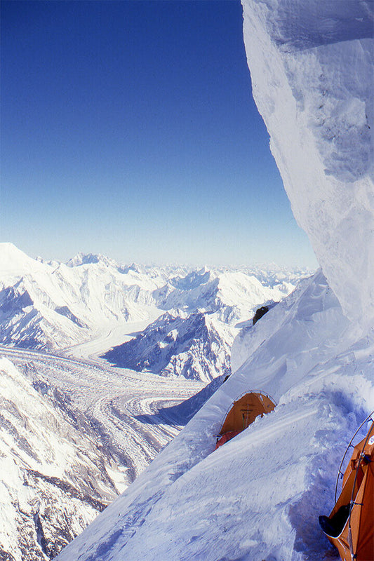 Snowy K2 Expedition In Winter Under The Sky Poster Wall Art Print Home Wall Decor - xonomax
