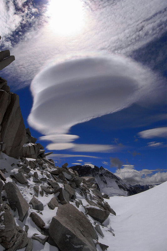 Patagonian Andes In The Clouds Landscape Poster Wall Art Print Home Wall Decor - xonomax