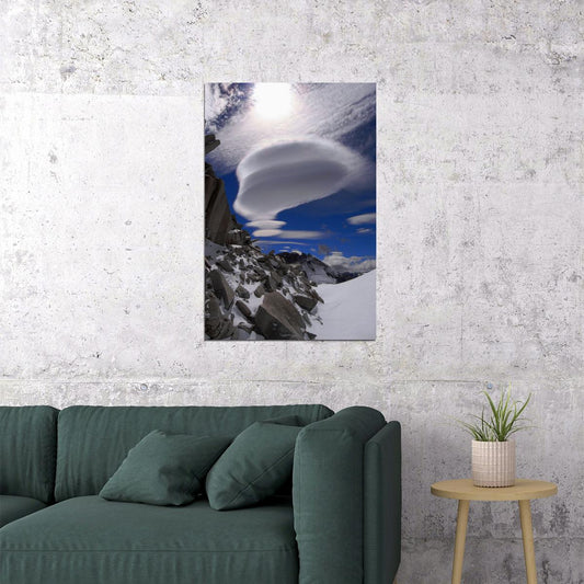 Patagonian Andes In The Clouds Landscape Poster Wall Art Print Home Wall Decor - xonomax