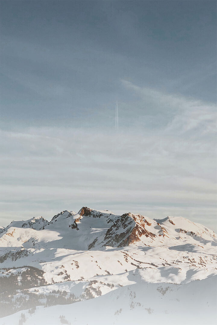 Light Snow Over Tundra Below Mt. Mckinley Winter Poster Wall Art Print Home Wall Decor - xonomax