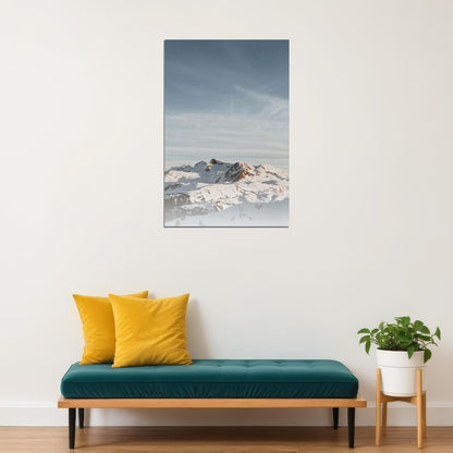 Light Snow Over Tundra Below Mt. Mckinley Winter Poster Wall Art Print Home Wall Decor - xonomax