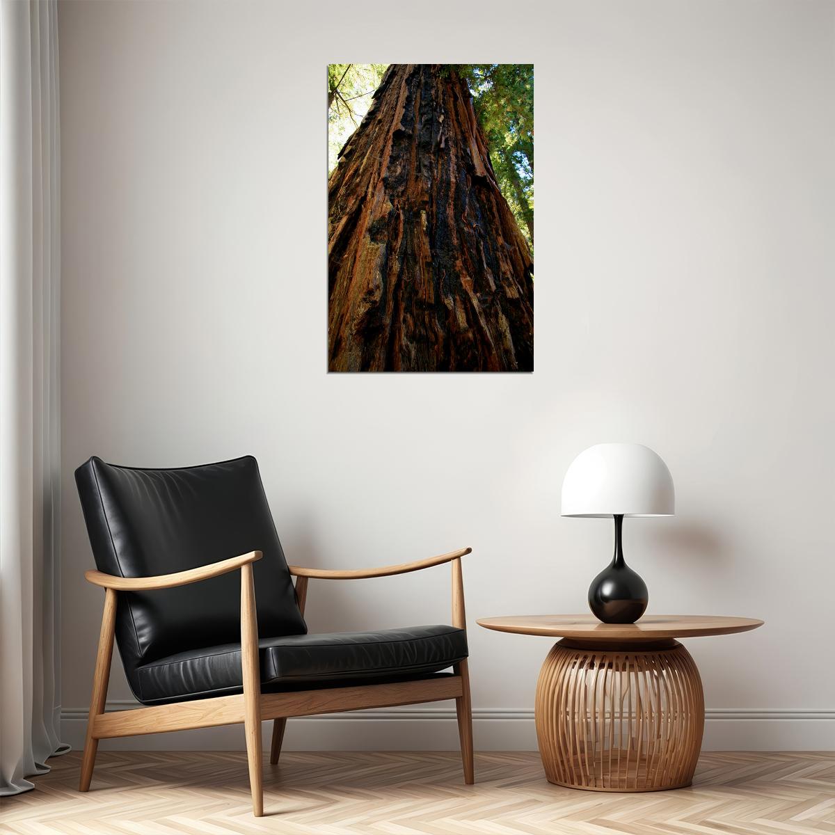 Trunk And Lower Branches Of Giant Redwood Poster Wall Art Print Home Wall Decor - xonomax