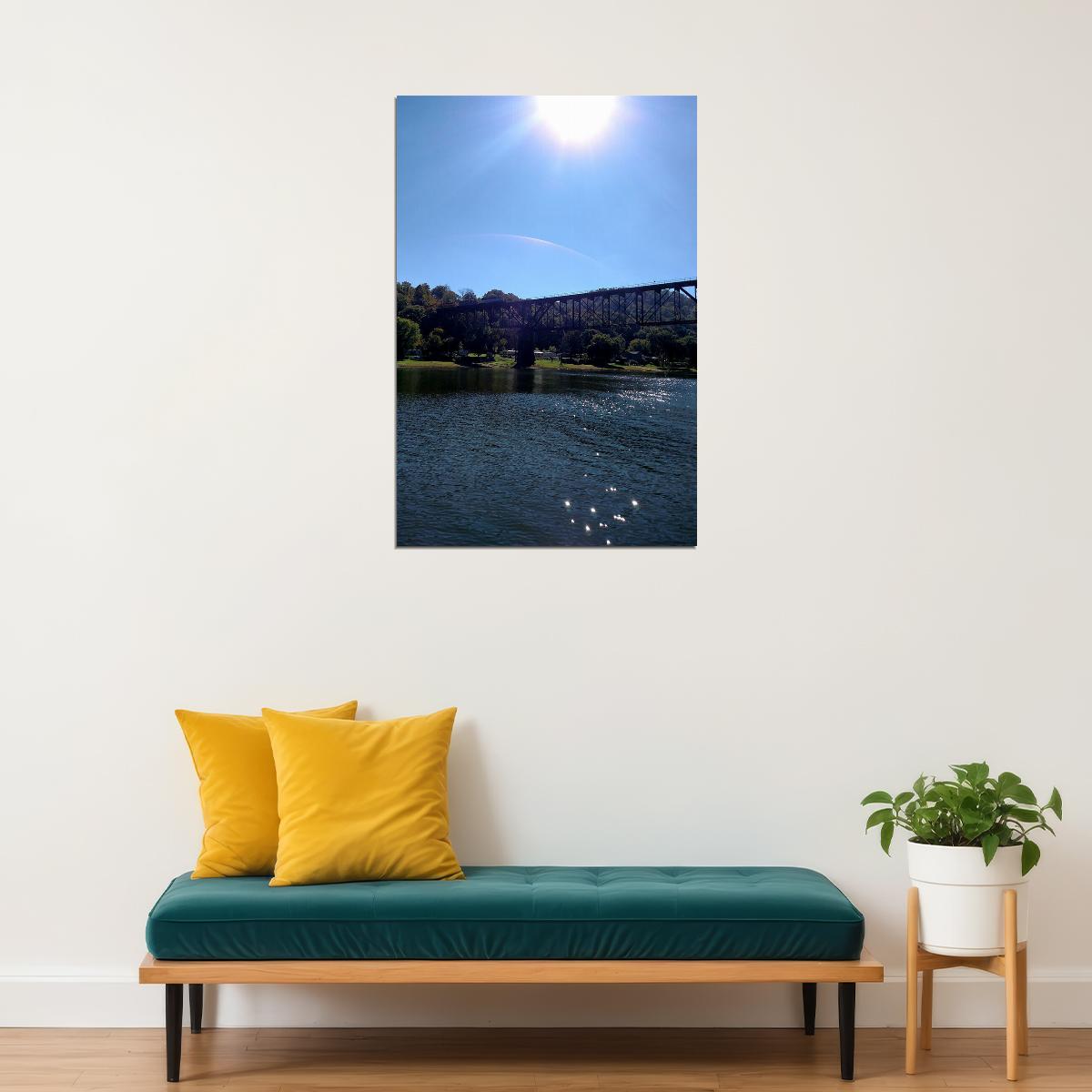Allegheny River Valley Beauty In Nature Poster Wall Art Print Home Wall Decor - xonomax