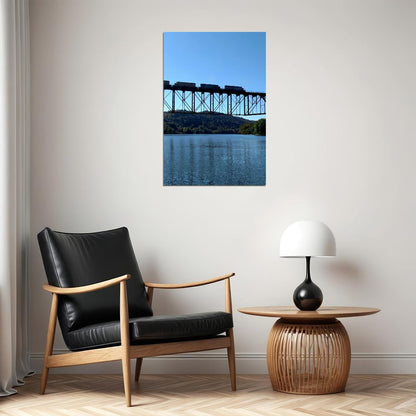 Allegheny River Valley Running Water Landscape Poster Wall Art Print Home Wall Decor - xonomax