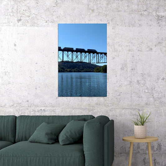 Allegheny River Valley Running Water Landscape Poster Wall Art Print Home Wall Decor - xonomax
