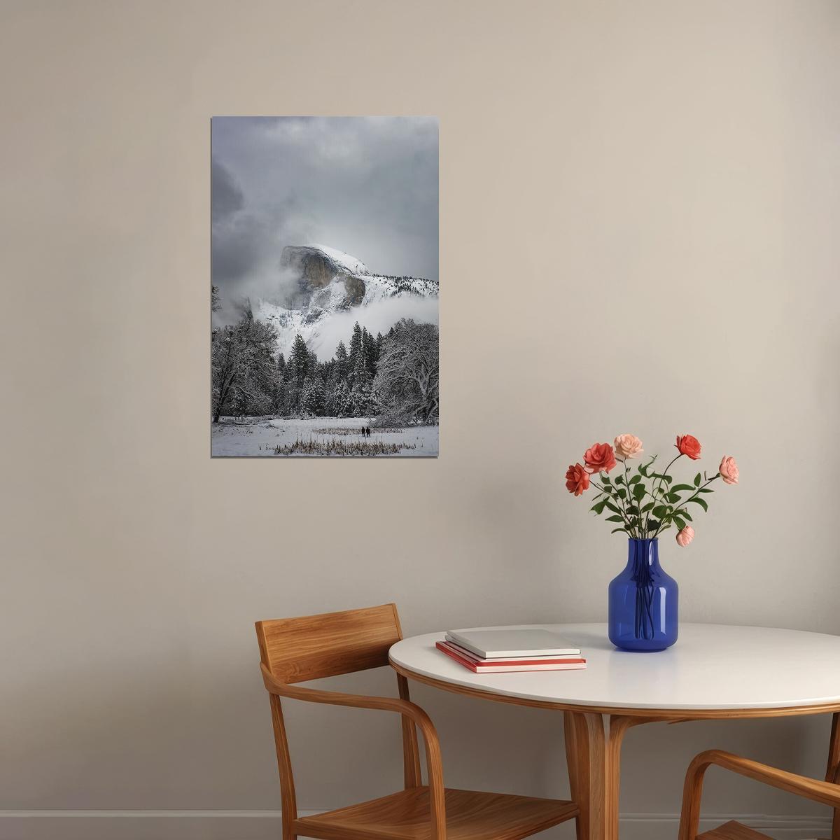 Mount Mckinley Tour Buses And Landscape Poster Wall Art Print Home Wall Decor - xonomax