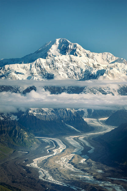 Tour Buses And Mount Mckinley Landscape Poster Wall Art Print Home Wall Decor - xonomax