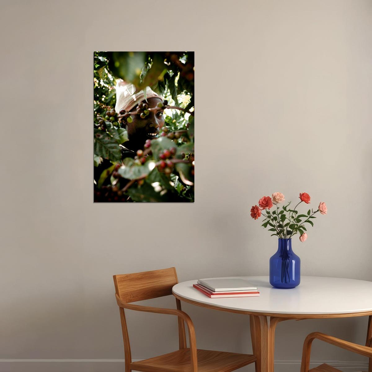 Puerto Rican Coffee Plantation Tropical Poster Wall Art Print Home Wall Decor - xonomax