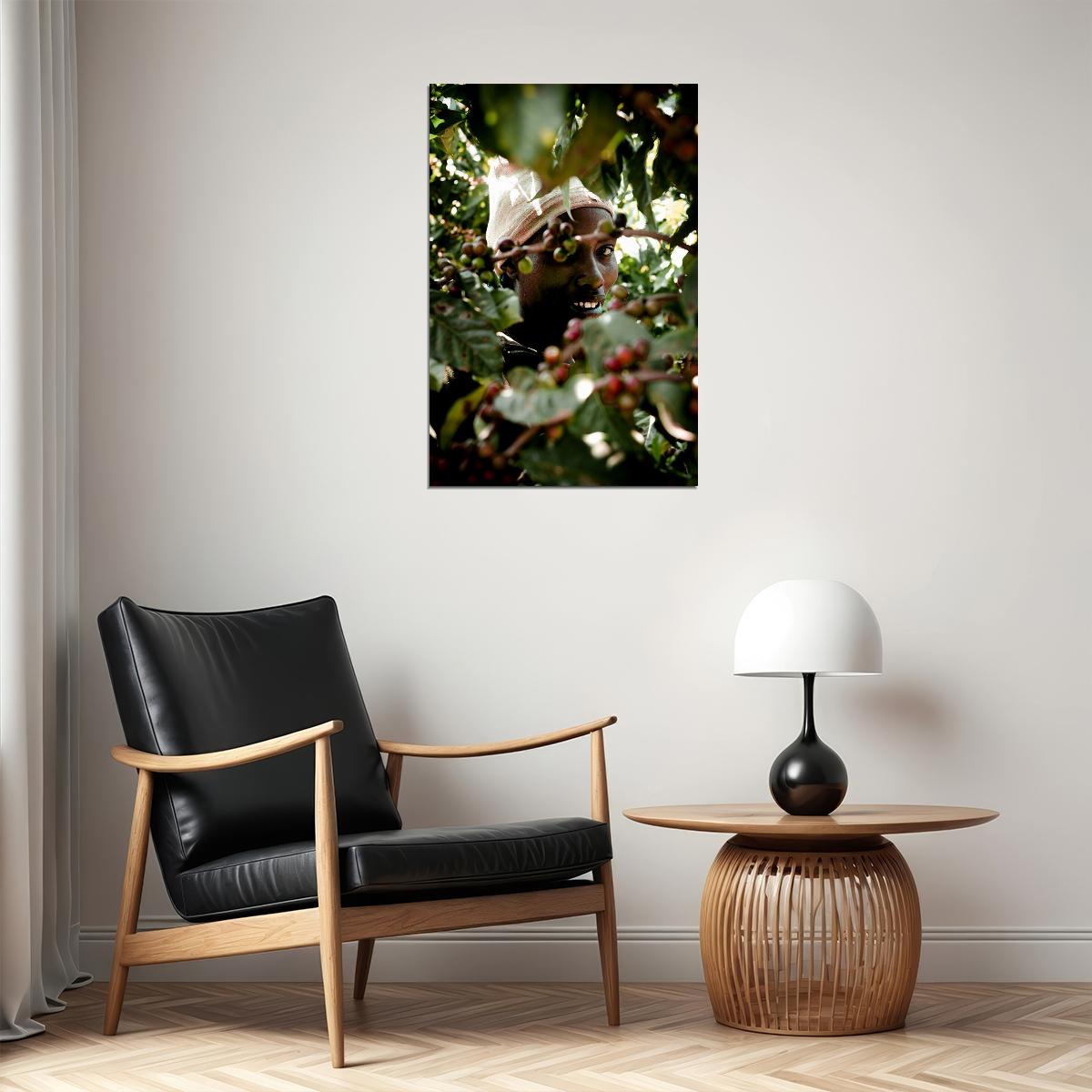 Puerto Rican Coffee Plantation Tropical Poster Wall Art Print Home Wall Decor - xonomax