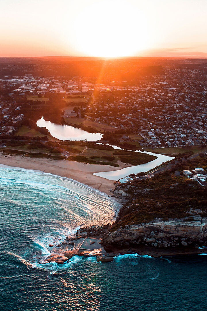 Aerial View Of Anacapa Island At Sunset Poster Wall Art Print Home Wall Decor - xonomax