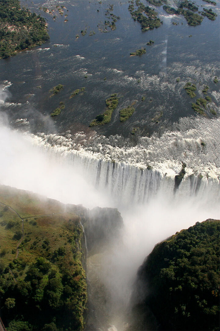 Victoria Falls On The Zambezi River Poster Wall Art Print Home Wall Decor - xonomax
