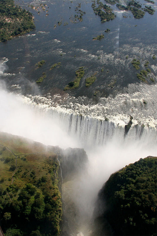 Victoria Falls On The Zambezi River Poster Wall Art Print Home Wall Decor - xonomax