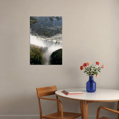 Victoria Falls On The Zambezi River Poster Wall Art Print Home Wall Decor - xonomax