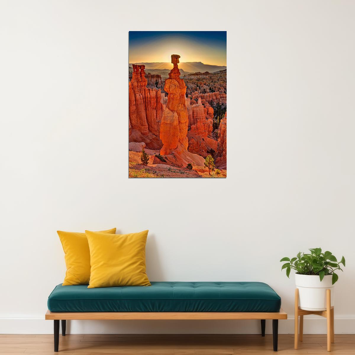 Bryce Canyon Natural Formation Poster Wall Art Print Home Wall Decor - xonomax