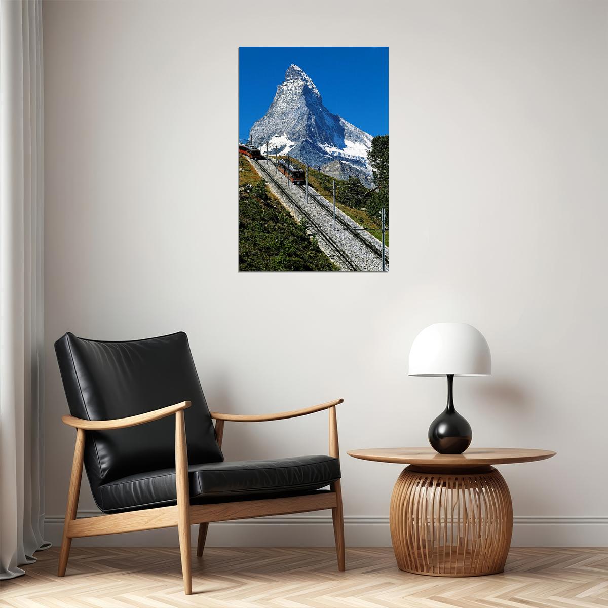 Matterhorn Near Zermatt Switzerland Poster Wall Art Print Home Wall Decor - xonomax