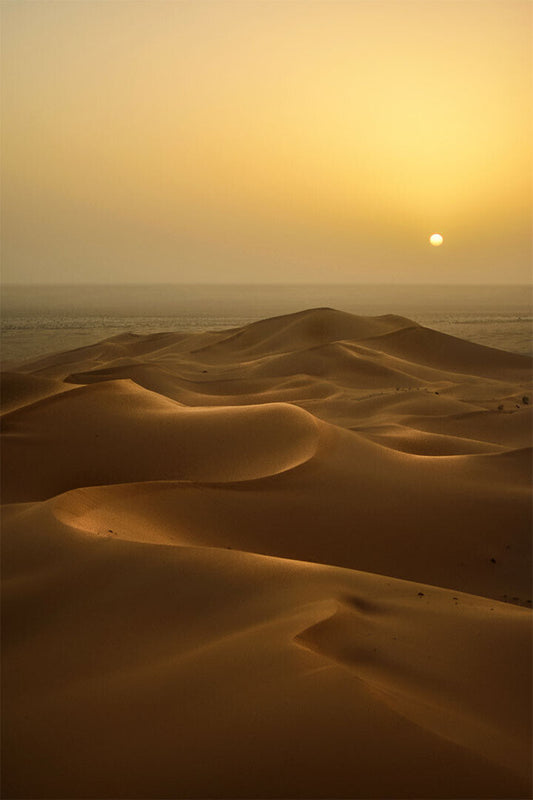 Sunset In Desert Landscape Nature Poster Wall Art Print Home Wall Decor - xonomax