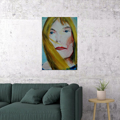 Joni Mitchell Oil Singer Painter Poster Wall Art Print Home Wall Decor - xonomax