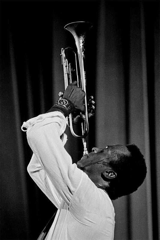 Miles Davis Playing Trumpet Vintage Poster Wall Art Print Home Wall Decor - xonomax