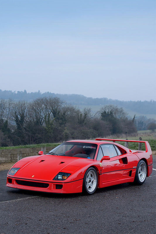 Cars Ferrari Fi40 Road And Track Land Vehicle Poster Wall Art Print Home Wall Decor - xonomax
