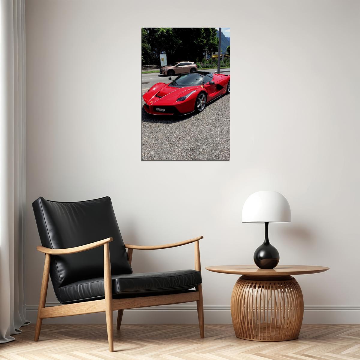 Ferrari La Ferrari Aperta Land Vehicle Landscape Poster Wall Art Print Home Wall Decor - xonomax