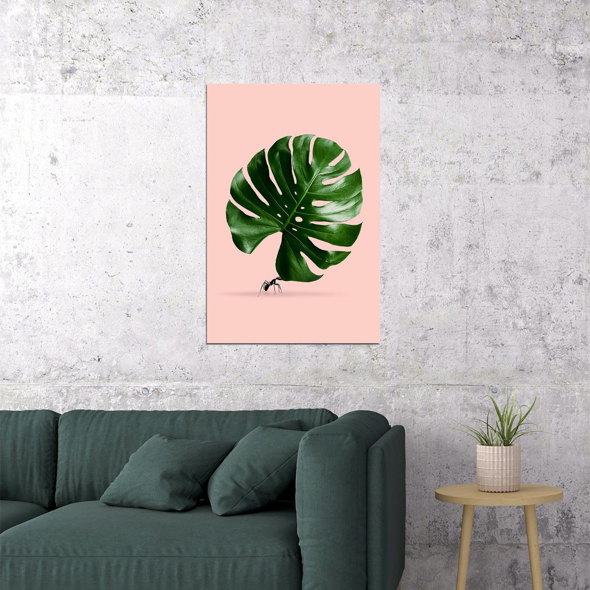 Leaves Cutter Ants Carry Leaves Poster Wall Art Print Home Wall Decor - xonomax