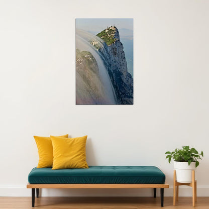 Gibraltar Though The Clouds Famous Though Poster Wall Art Print Home Wall Decor - xonomax