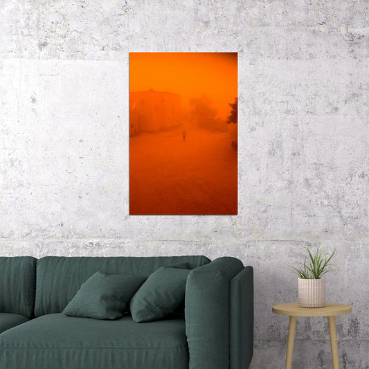 Tuareg Camp During Harmattan Dust Storm Photo Poster Wall Art Print Home Wall Decor - xonomax
