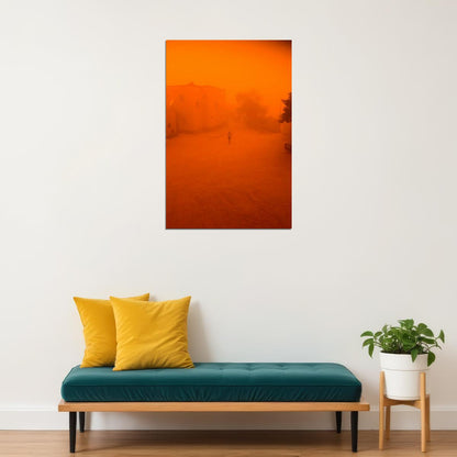 Tuareg Camp During Harmattan Dust Storm Photo Poster Wall Art Print Home Wall Decor - xonomax