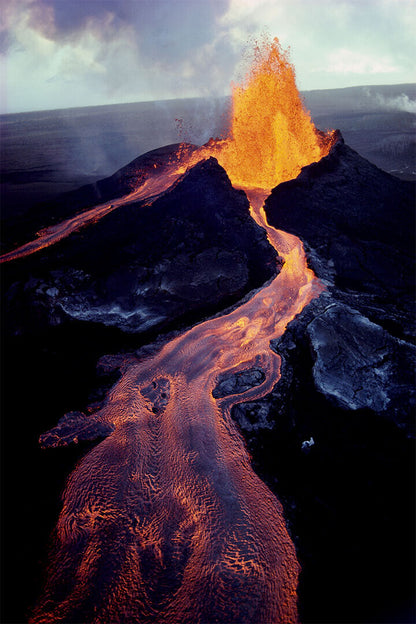Kilauea Volcano Erupting Nature Landscape Poster Wall Art Print Home Wall Decor - xonomax