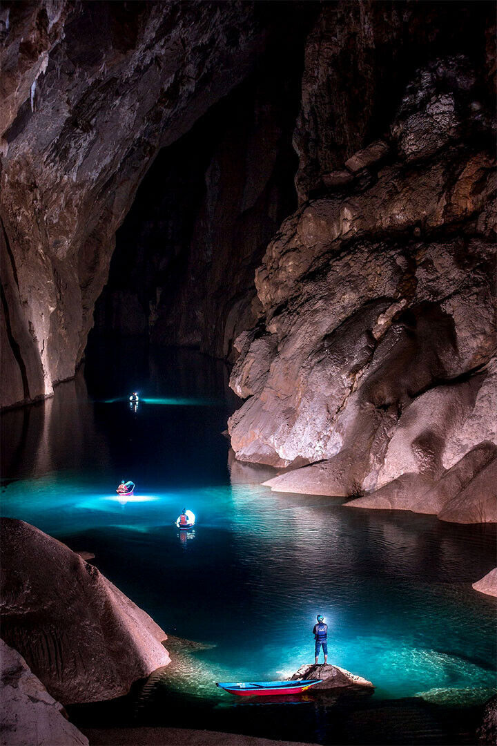 Hang Trong Grotto At Halong Bay Nature Poster Wall Art Print Home Wall Decor - xonomax