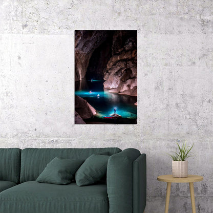 Hang Trong Grotto At Halong Bay Nature Poster Wall Art Print Home Wall Decor - xonomax