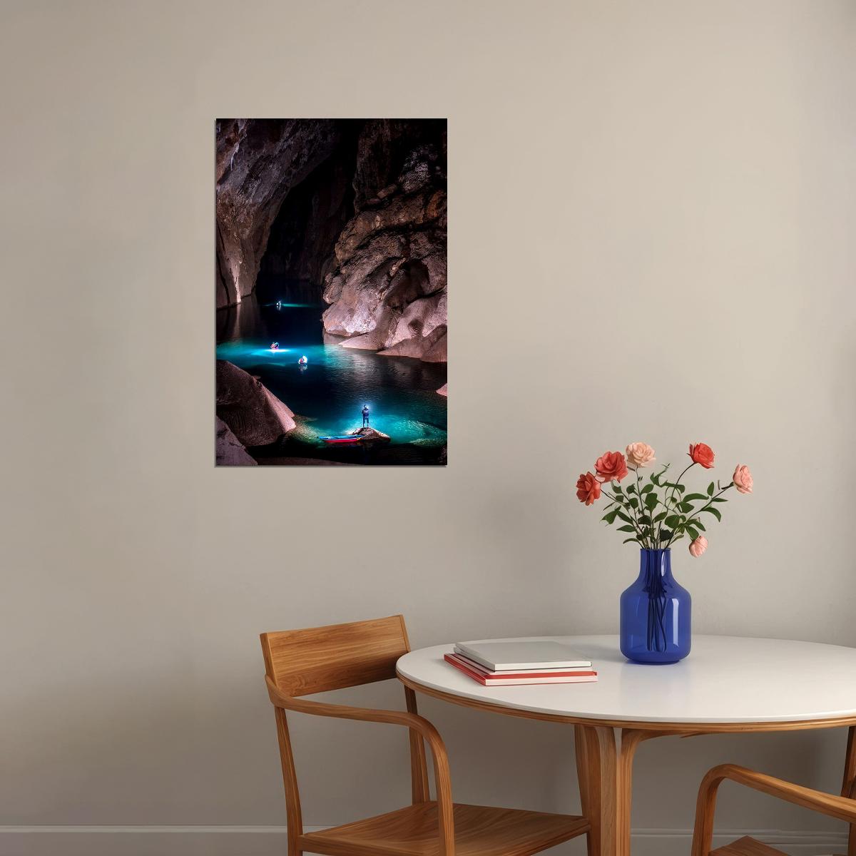 Hang Trong Grotto At Halong Bay Nature Poster Wall Art Print Home Wall Decor - xonomax