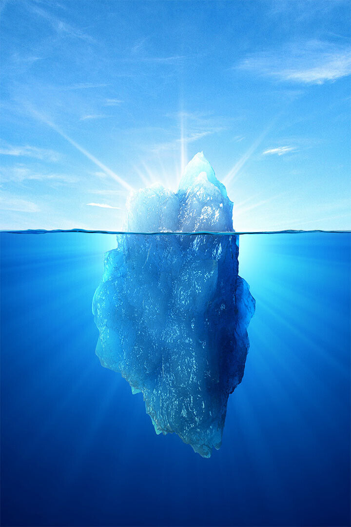 Iceberg Of Success Landscape Motivational Poster Wall Art Print Home Wall Decor - xonomax