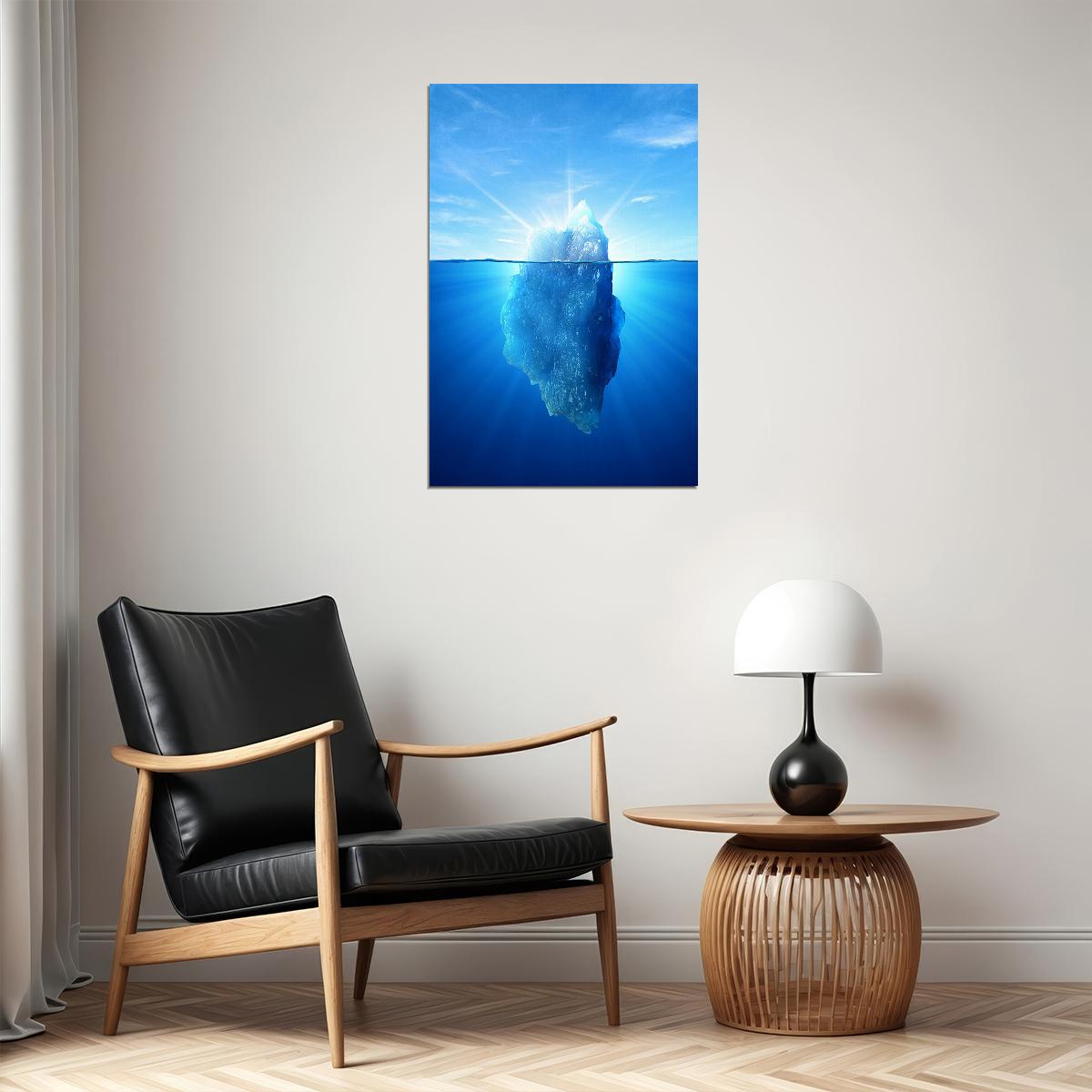 Iceberg Of Success Landscape Motivational Poster Wall Art Print Home Wall Decor - xonomax