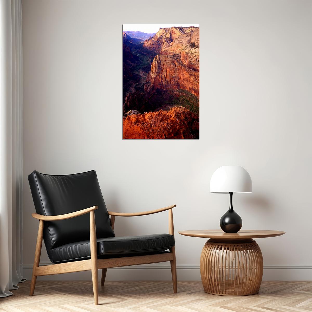 In Zion National Park Landscape Poster Wall Art Print Home Wall Decor - xonomax
