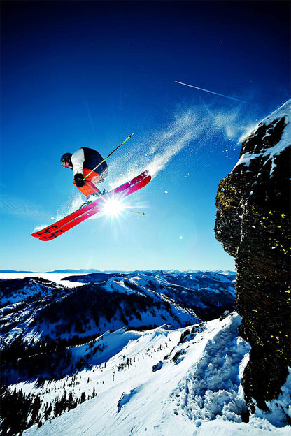 Squaw Valley Extrem Sport Poster Wall Art Print Home Wall Decor - xonomax