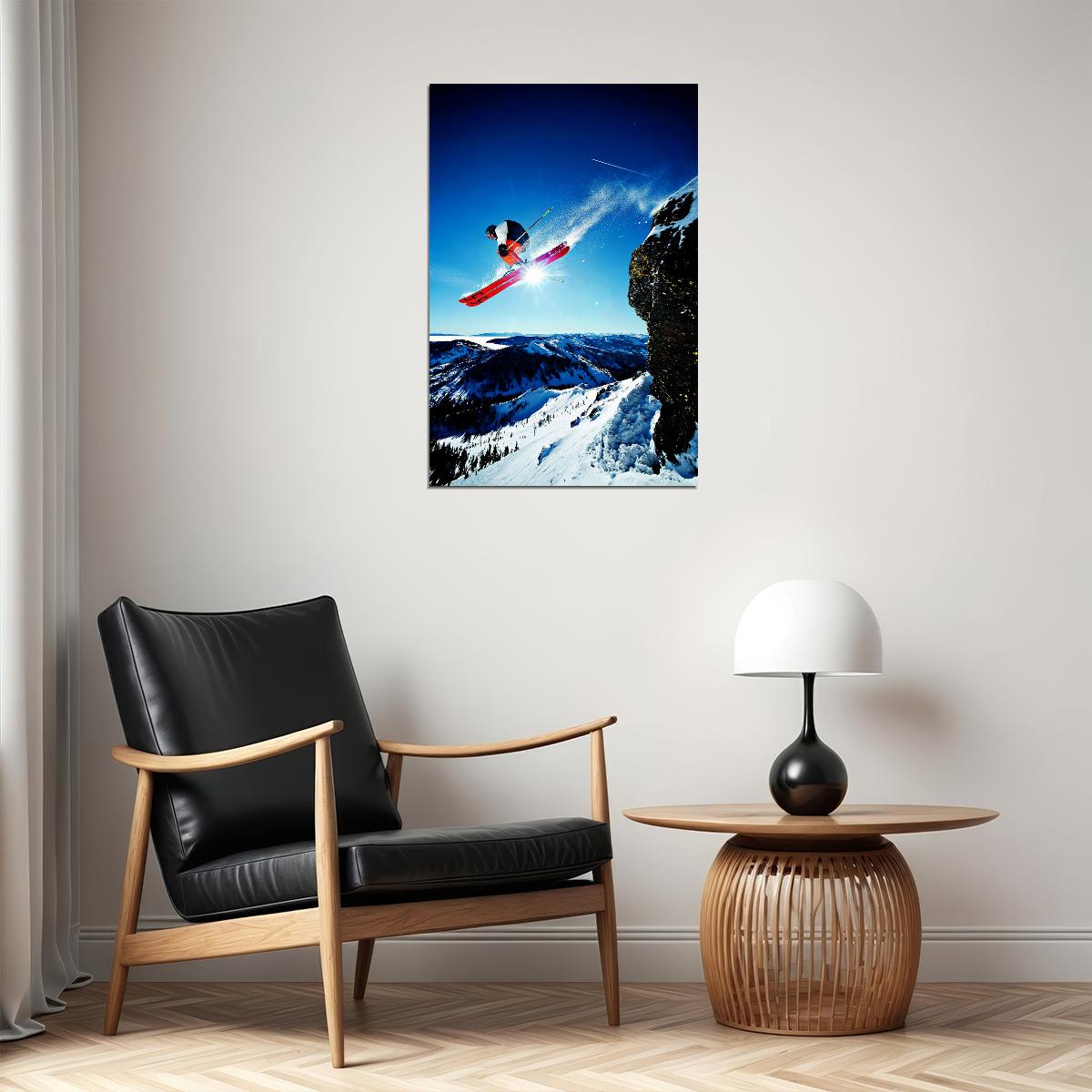 Squaw Valley Extrem Sport Poster Wall Art Print Home Wall Decor - xonomax