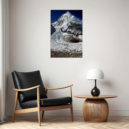 Snow At Mountain Everest Landscape Nature Poster Wall Art Print Home Wall Decor - xonomax