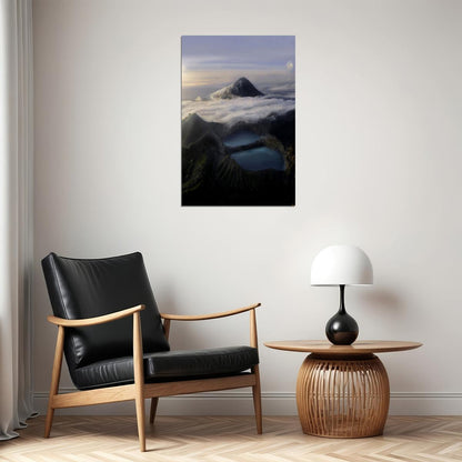 Kelimutu Crater Lake Water Nature Poster Wall Art Print Home Wall Decor - xonomax