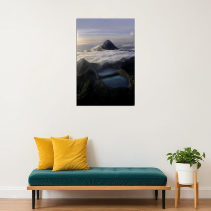 Kelimutu Crater Lake Water Nature Poster Wall Art Print Home Wall Decor - xonomax