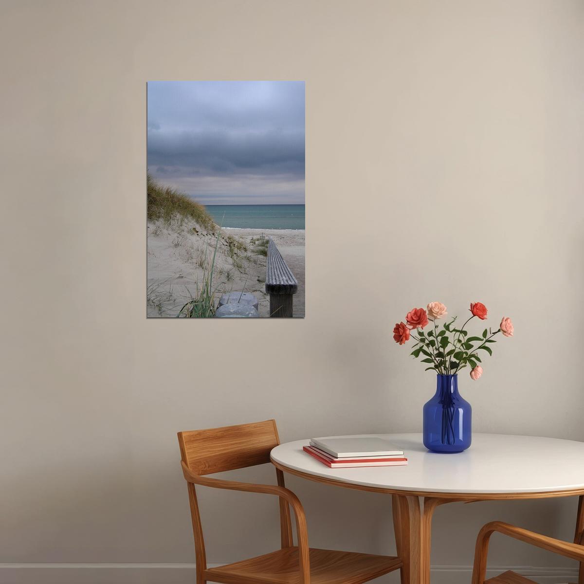 Dunes On Padre Island Landscape Nature Picture Poster Wall Art Print Home Wall Decor - xonomax