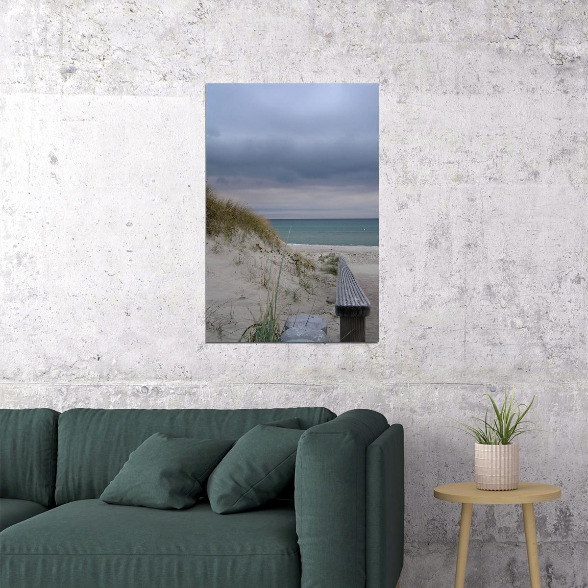 Dunes On Padre Island Landscape Nature Picture Poster Wall Art Print Home Wall Decor - xonomax