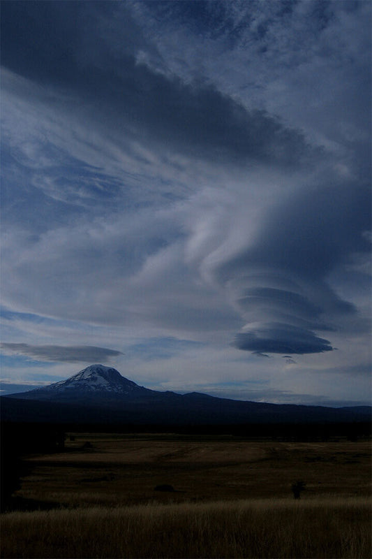 Under The Round Cloud Mount Shasta Landscape Poster Wall Art Print Home Wall Decor - xonomax