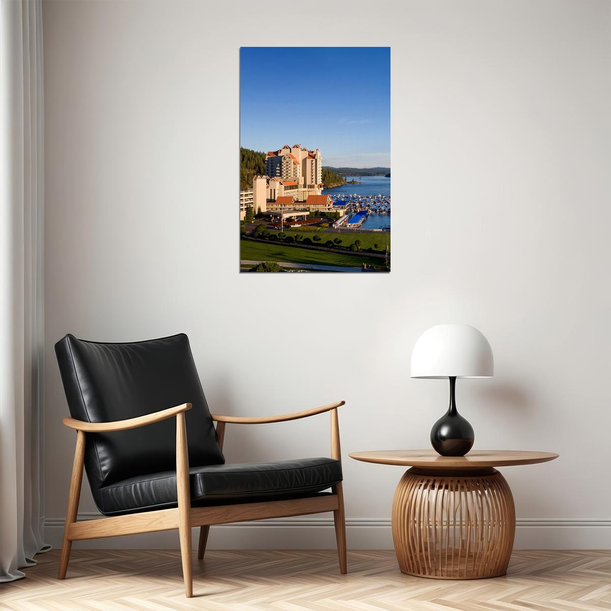 Coeur D'alene Lake Water Nature Poster Wall Art Print Home Wall Decor - xonomax