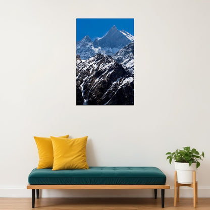 Machapuchare Mountain Nepal Poster Wall Art Print Home Wall Decor - xonomax